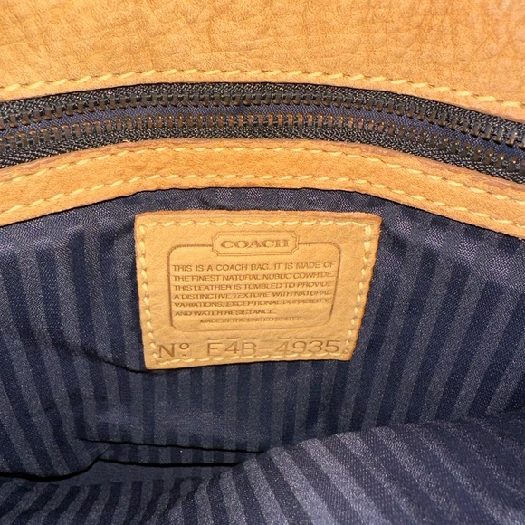 Vintage Coach Suede Leather Crossbody Bag - Picture 9 of 16